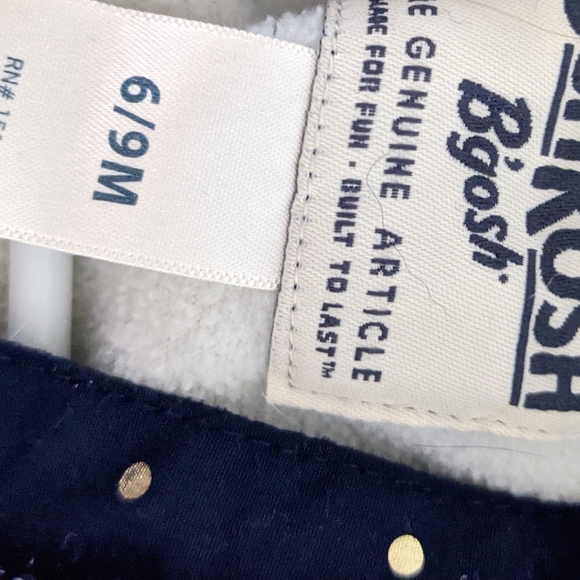 Navy blue and gold polka dot one piece snowsuit - Picture 3 of 3